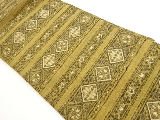 JAPANESE NAGOYA OBI / TSUMUGI / WOVEN STRIPE